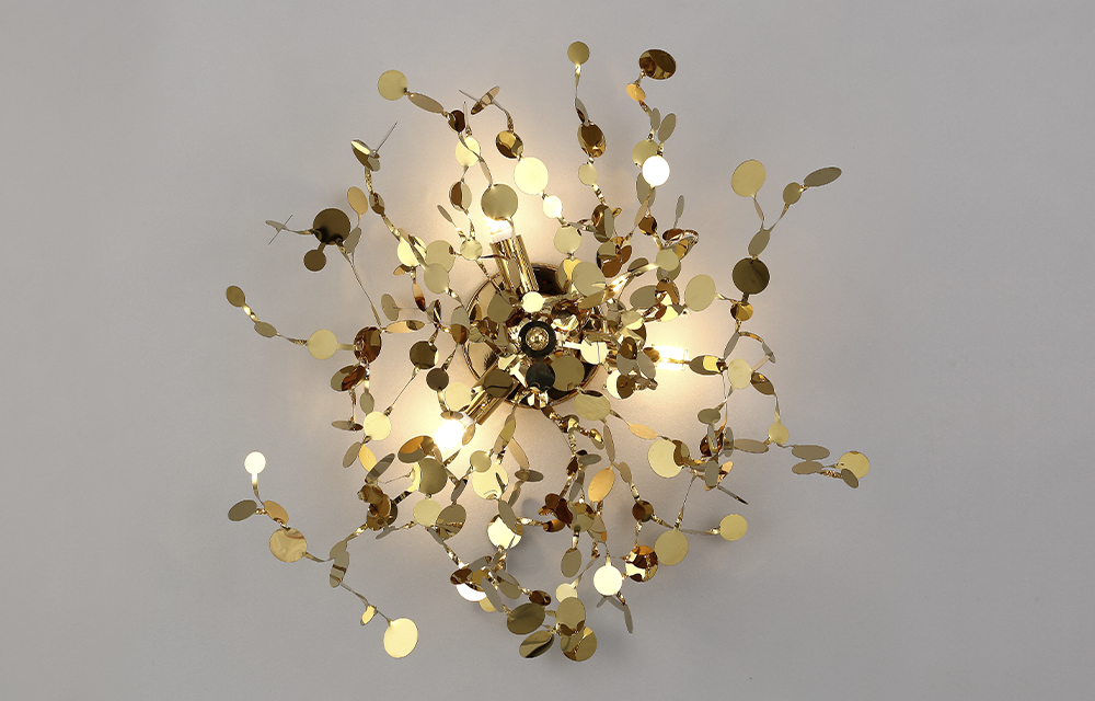 Настенный светильник Crystal Lux GARDEN AP-PL3 D400 GOLD