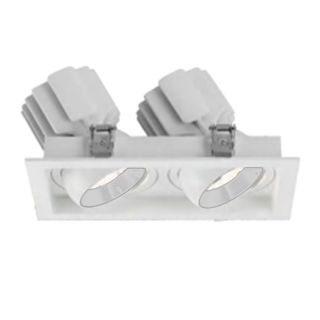 Встраиваемый карданный светильник Arlight MS-VORTEX-BUILT-S250x140-2x30W Warm3000 (WH-WH, 30 deg, 230V) (IP20 Металл) 057766