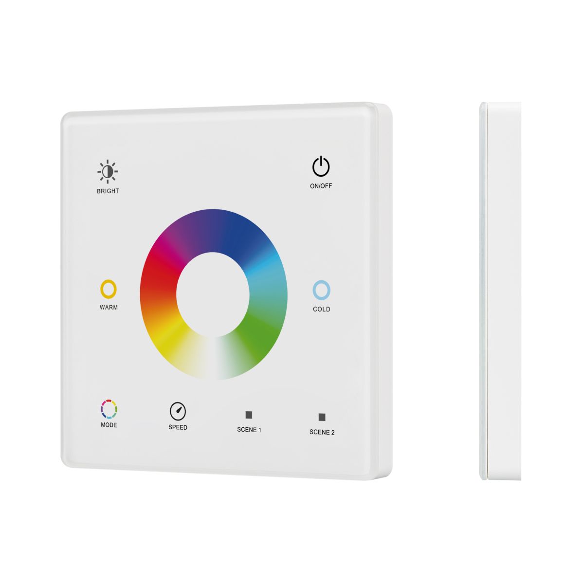 Сенсорная панель Arlight SMART-RF-801-11-1G-2SC-RGB-MIX белый (3V, 2.4G) накладная (IARL, IP20 Пластик) 060185