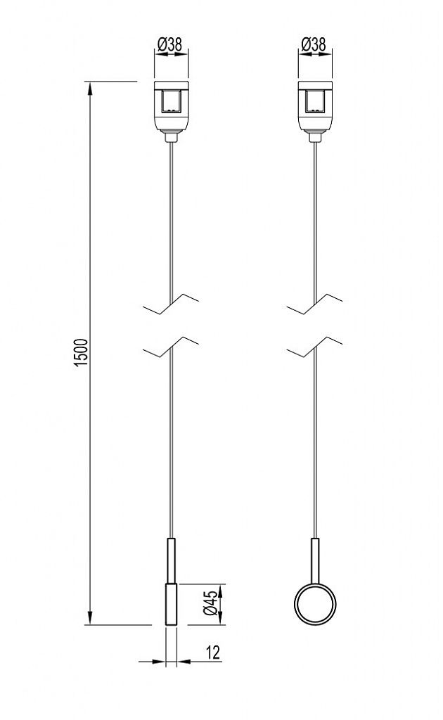 Держатель трека Arlight ART-APRIORI-HOLDER-HANG-TUBE-L1500 (TN) 049320