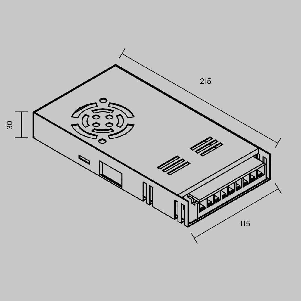 Блок питания Maytoni Led Strip PSL006 48В 400Вт IP20 831011